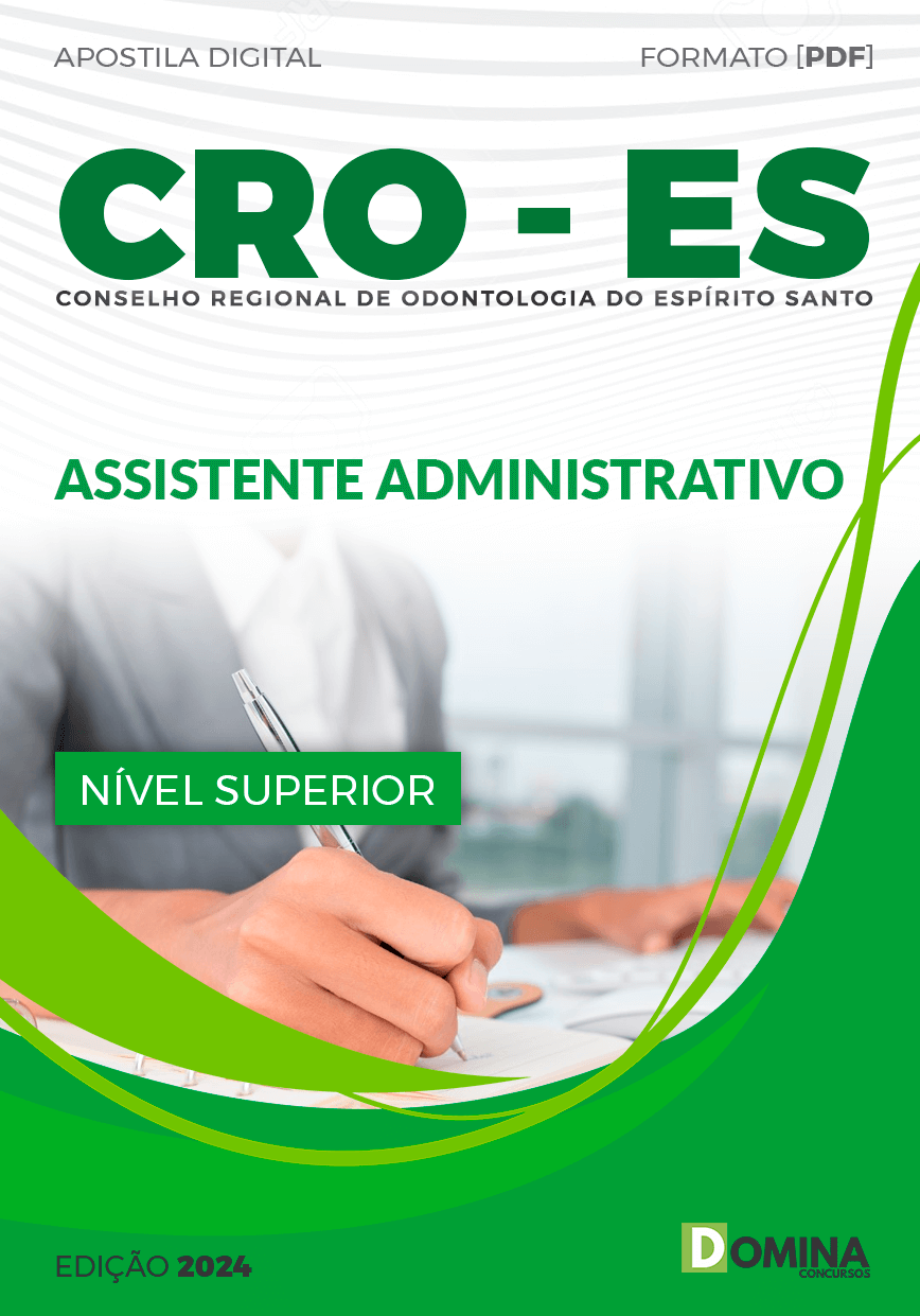 Apostila CRO ES 2024 Assistente Administrativo