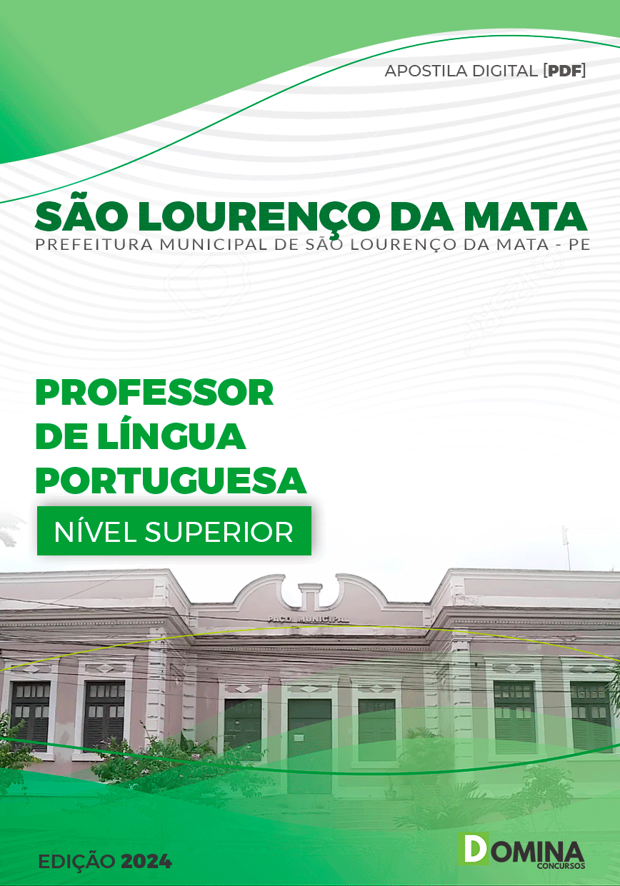 Apostila Professor de Português São Lourenço da Mata PE 2024