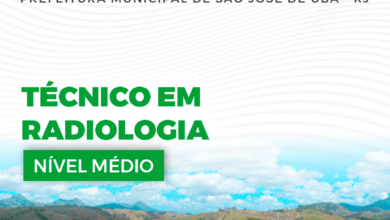 Apostila Prefeitura São José de Ubá RJ 2024 Técnico De Radiologia