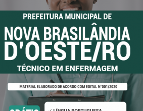 Apostila Prefeitura de Nova Brasilândia do Oeste – RO – Técnico em Enfermagem