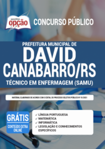 Apostila Prefeitura de David Canabarro – RS – Técnico em Enfermagem (SAMU)