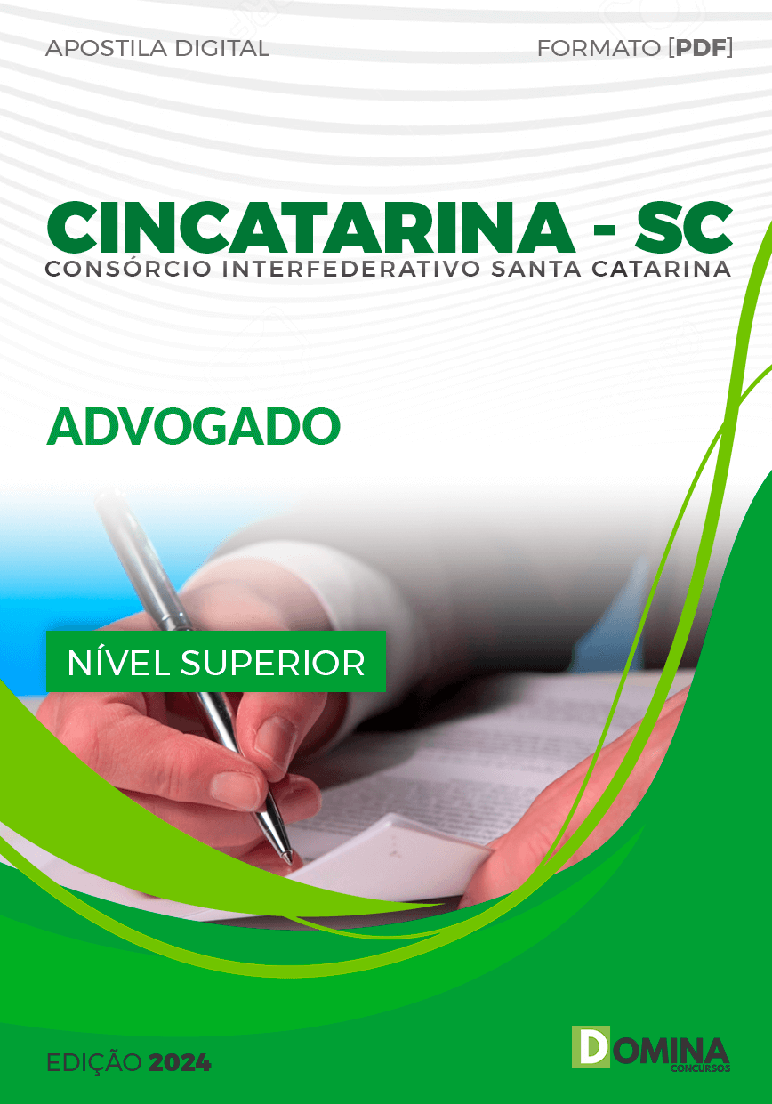Apostila CINCATARINA SC 2024 Advogado Apostila CINCATARINA SC 2024 Advogado