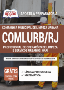 Apostila COMLURB-RJ – Profissional de Operações de Limpeza e Serviços Urbanos: Gari