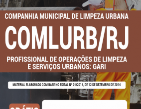 Apostila COMLURB-RJ – Profissional de Operações de Limpeza e Serviços Urbanos: Gari