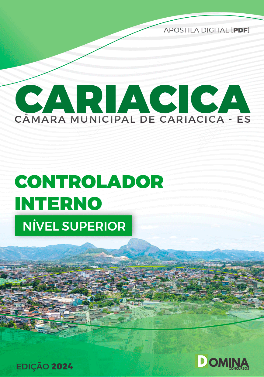 Apostila Câmara Cariacica ES 2024 Controlador Interno