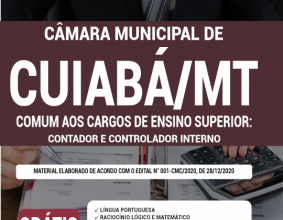 Apostila Câmara de Cuiabá – MT – Comum aos Cargos de Ensino Superior:  Contador e Controlador Interno