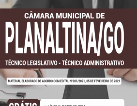 Apostila Câmara de Planaltina – GO – Técnico Legislativo – Técnico Administrativo