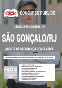 Apostila Câmara de São Gonçalo – RJ – Agente de Segurança Legislativa