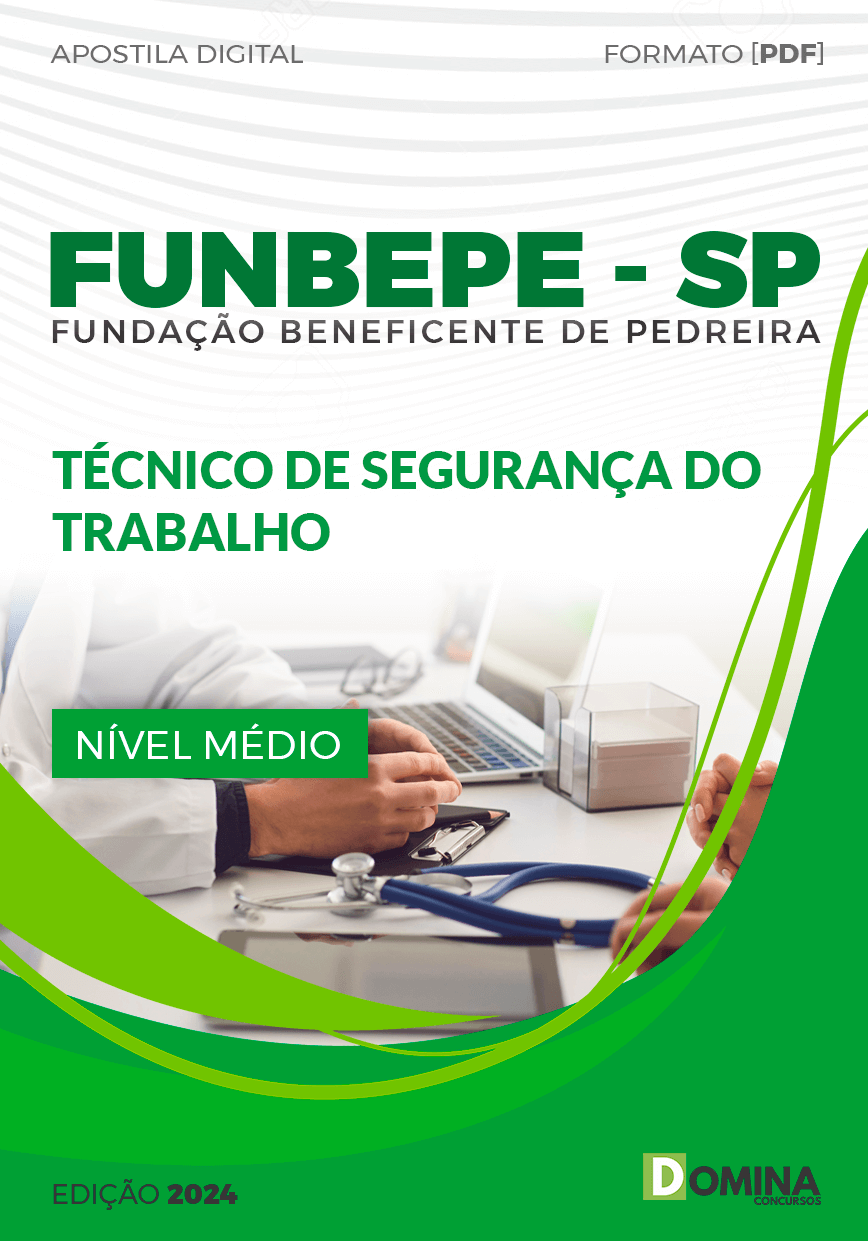 Apostila FUNBEPE SP 2024 Técnico De Segurança Do Trabalho