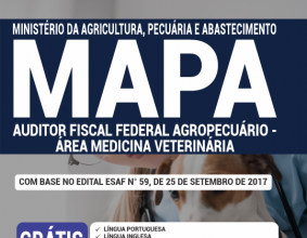 Apostila MAPA – Auditor Fiscal Federal Agropecuário – área Medicina Veterinária