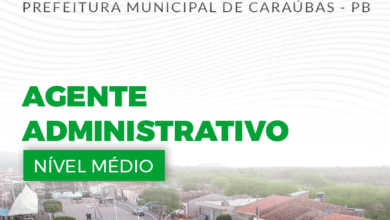 Apostila Pref Caraúbas PB 2024 Agente Administrativo