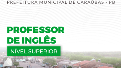 Apostila Pref Caraúbas PB 2024 Professor Inglês