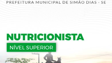 Apostila Pref Simão Dias SE 2024 Nutricionista