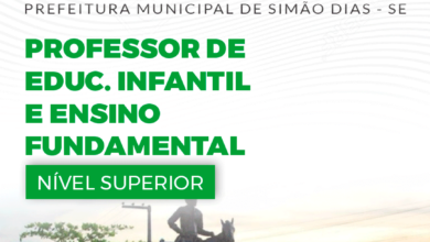 Apostila Pref Simão Dias SE 2024 Professor Educação Infantil