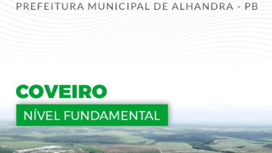 Apostila Prefeitura Alhandra PB 2024 Coveiro