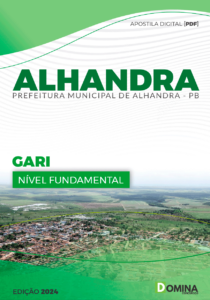 Apostila Prefeitura Alhandra PB 2024 Gari