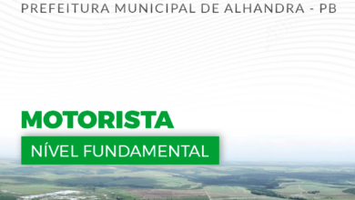 Apostila Prefeitura Alhandra PB 2024 Motorista