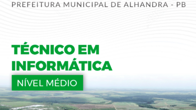 Apostila Prefeitura Alhandra PB 2024 Técnico em Informática