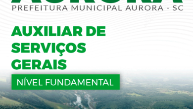 Apostila Prefeitura Aurora SC 2024 Auxiliar de Serviços Gerais