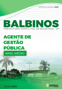 Apostila Prefeitura Balbinos SP 2024 Agente de Gestão Pública