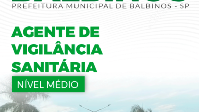 Apostila Prefeitura Balbinos SP 2024 Agente de Vigilância Sanitária