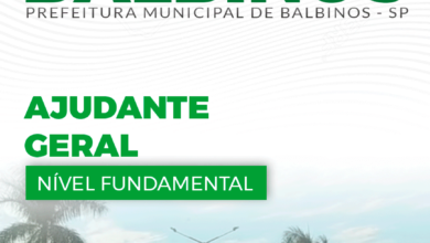 Apostila Prefeitura Balbinos SP 2024 Ajudante Geral