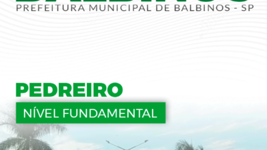 Apostila Prefeitura Balbinos SP 2024 Pedreiro