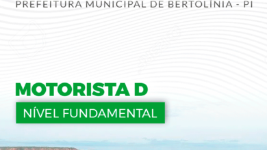 Apostila Prefeitura Bertolínia PI 2024 Motorista D