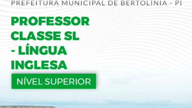 Apostila Prefeitura Bertolínia PI 2024 Professor de Língua Inglesa