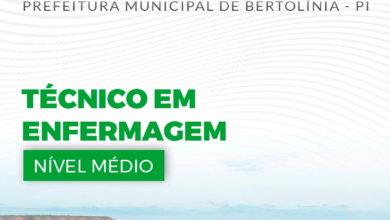 Apostila Prefeitura Bertolínia PI 2024 Técnico em Enfermagem