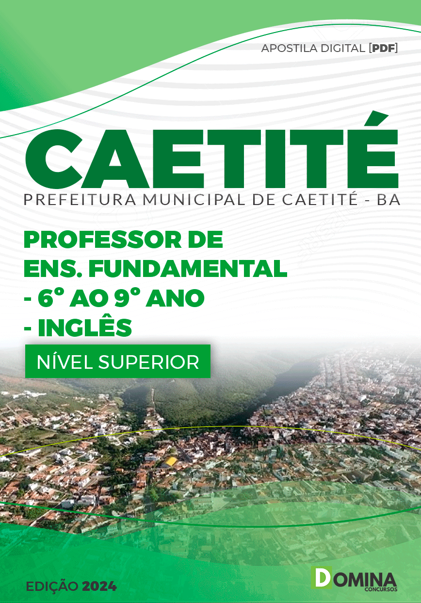 Apostila Prefeitura Caetité BA 2024 Professor de Inglês Apostila Prefeitura Caetité BA 2024 Professor de Inglês