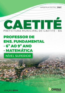 Apostila Prefeitura Caetité BA 2024 Professor de Matemática