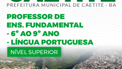 Apostila Prefeitura Caetité BA 2024 Professor de Português