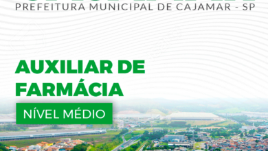 Apostila Prefeitura Cajamar SP 2024 Auxiliar De Farmácia