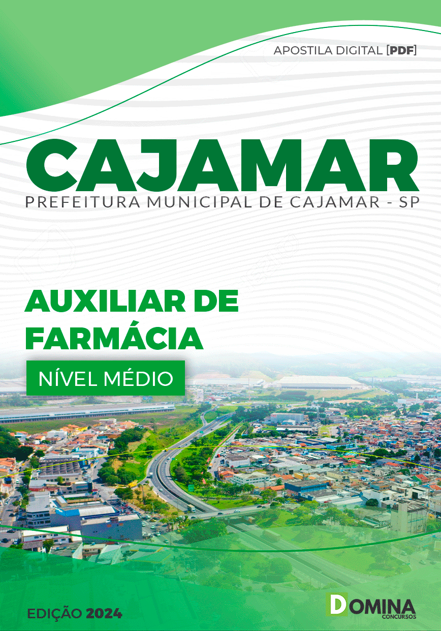 Apostila Prefeitura Cajamar SP 2024 Auxiliar De Farmácia