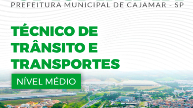 Apostila Prefeitura Cajamar SP 2024 Técnico De Trânsito E Transportes