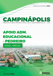 Apostila Prefeitura Campinápolis MT 2024 Apoio Educ Pedreiro