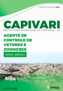 Apostila Prefeitura Capivari SP 2024 Agente de Controle