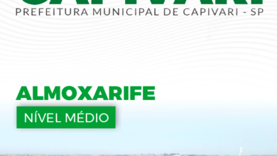 Apostila Prefeitura Capivari SP 2024 Almoxarife