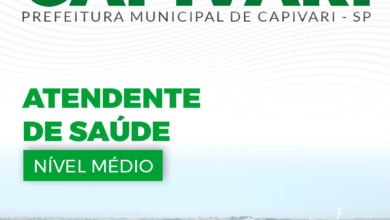 Apostila Prefeitura Capivari SP 2024 Atendente de Saúde