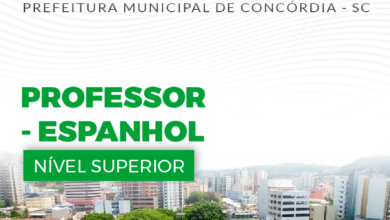 Apostila Prefeitura Concórdia SC 2024 Professor de Espanhol