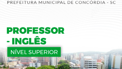 Apostila Prefeitura Concórdia SC 2024 Professor de Inglês