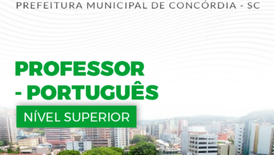 Apostila Prefeitura Concórdia SC 2024 Professor de Português