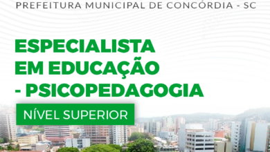 Apostila Prefeitura Concórdia SC 2024 Psicopedagogia