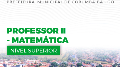 Apostila Prefeitura Corumbaíba GO 2024 Professor II Matemática