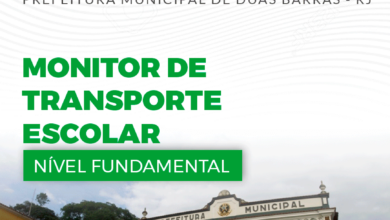 Apostila Prefeitura Duas Barras RJ 2024 Monitor Transp Escolar