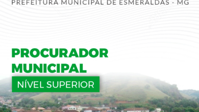 Apostila Prefeitura Esmeraldas MG 2024 Procurador Municipal