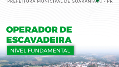 Apostila Prefeitura Guaraniaçu PR 2024 Operador de Escavadeira