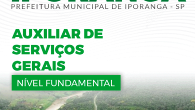 Apostila Prefeitura Iporanga SP 2024 Auxiliar de Serviços Gerais