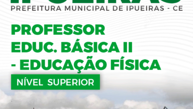 Apostila Prefeitura Ipueiras CE 2024 Professor E.B II Educação Física